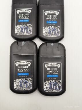 4 PACK Poo-Pourri Before-You-Go Toilet Spray Royal Flush 1 oz ea Pocket Travel